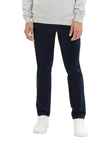 TOM TAILOR Herren 1037549 Slim Fit Lycra Xtra Life Chino Hose, 10668-sky Captain Blue, 33/34 von TOM TAILOR