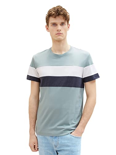 TOM TAILOR Herren 1037987 T-Shirt, 28129 - Light Ice Blue, 3XL von TOM TAILOR