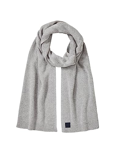 TOM TAILOR Herren 1038515 Basic Winterschal mit Wolle, 12035-Grey Heather Melange, OneSize von TOM TAILOR