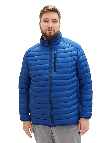 TOM TAILOR Herren 1038566 Hybrid Steppjacke mit Stehkragen, 19168-hockey Blue, 4XL von TOM TAILOR