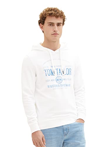 TOM TAILOR Herren 1038605 Sweatshirt, 20000 - White, XXL von TOM TAILOR