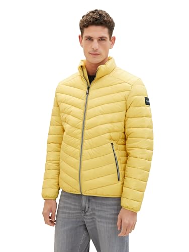 TOM TAILOR Herren Lightweight Steppjacke mit Stehkragen, 11657 - Primerose Yellow, L von TOM TAILOR