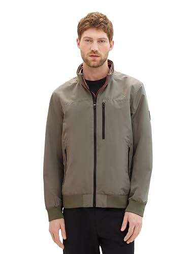 TOM TAILOR Herren Casual Blouson Jacke, 32097 - Smokey Olive Green, XL von TOM TAILOR