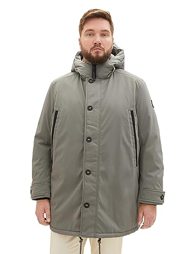 TOM TAILOR Herren 1039931 Casual Winterparka mit Kapuze, 32097-smokey Olive Green, 3XL von TOM TAILOR