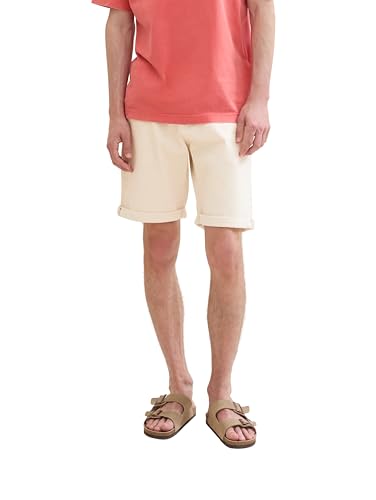 TOM TAILOR Herren 1041223 Bermuda Jeans Shorts, 22569 - Unbleached Natural Bull Denim, 33 EU von TOM TAILOR