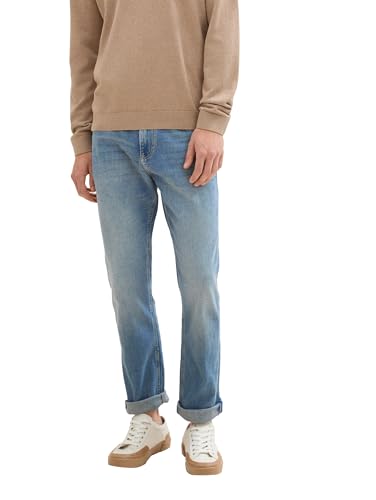 TOM TAILOR Herren 1042340 Josh Regular Slim Jeans, 10112-Clean Light Stone Blue Denim, 33W x 30L von TOM TAILOR