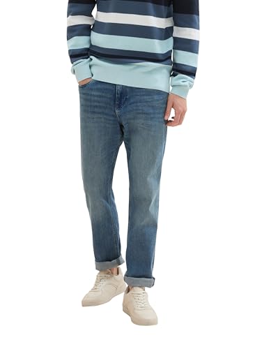 TOM TAILOR Herren 1042340 Josh Regular Slim Jeans, 10113-Clean Mid Stone Blue Denim, 38W x 34L von TOM TAILOR