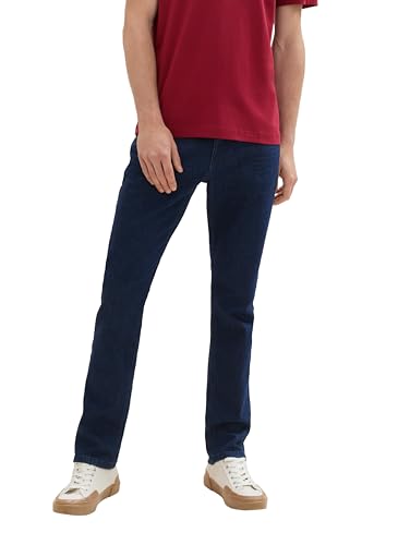 TOM TAILOR Herren 1042340 Josh Regular Slim Jeans, 10138-Rinsed Blue Denim, 32W x 36L von TOM TAILOR