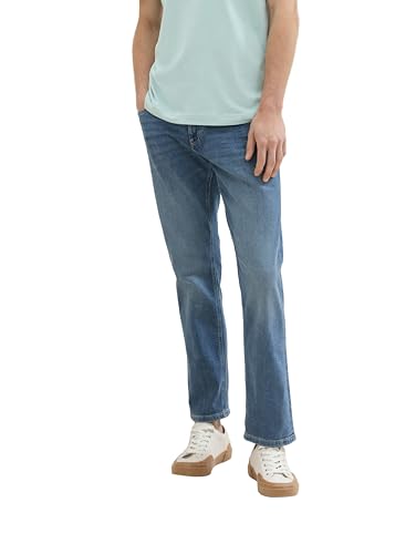 TOM TAILOR Herren 1042341 Marvin Straight Jeans, 10112 - Clean Light Stone Blue Denim, 40W / 32L EU von TOM TAILOR
