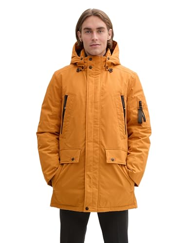 TOM TAILOR Herren Artic Parka mit abnahmbarer Kapuze, 10821 - Peanut Butter Brown, L von TOM TAILOR