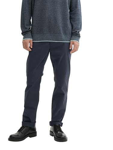 TOM TAILOR Herren 1042562 Chino Hose aus Stretch Twill, 10668-Sky Captain Blue, 33W x 36L von TOM TAILOR