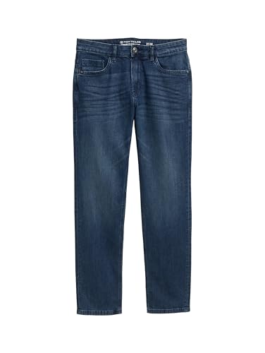 TOM TAILOR Herren 1042680 Marvin Straight Jeans, 10282-Dark Stone Wash Denim, 36W / 34L von TOM TAILOR