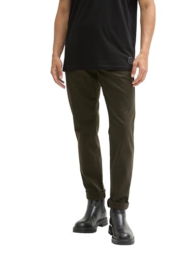 TOM TAILOR Herren 1043719 Slim Fit Chino Hose mit Gürtel, 11172-Dark Rosin Green, 32 W/34 L TOM TAILOR Herren 1043719 Slim Fit Chino Hose mit Gürtel, 11172-Dark Rosin Green, 32 W/34 L von TOM TAILOR