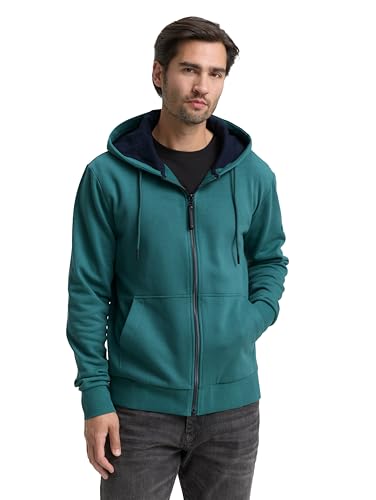 TOM TAILOR Herren 1043727 Sweatshirt, 14171-Jasper Green, L von TOM TAILOR