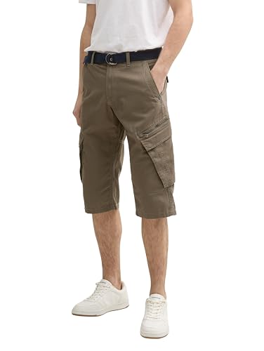 TOM TAILOR Herren 1044708 Bermuda Shorts, 37403-Olive Mesh Print, 40 TOM TAILOR Herren 1044708 Bermuda Shorts, 37403-Olive Mesh Print, 40 von TOM TAILOR