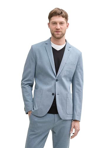 TOM TAILOR Herren 1045063 Sakko, 37648-Mystical Blue Two Tone, 54 von TOM TAILOR