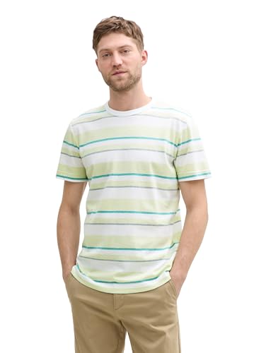 TOM TAILOR Denim Loose Fit Bluse mit Streifenmuster, Rose White Vertical Stripe, L TOM TAILOR Denim Loose Fit Bluse mit Streifenmuster, Rose White Vertical Stripe, L von TOM TAILOR