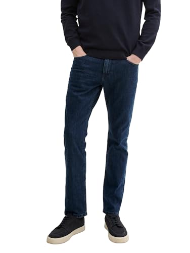 TOM TAILOR Marvin Straight Jeans, Black Denim, 33/36 von TOM TAILOR