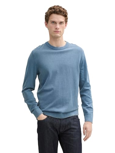 TOM TAILOR Langarmshirt mit Knöpfen, Sky Captain Blue, XXS von TOM TAILOR