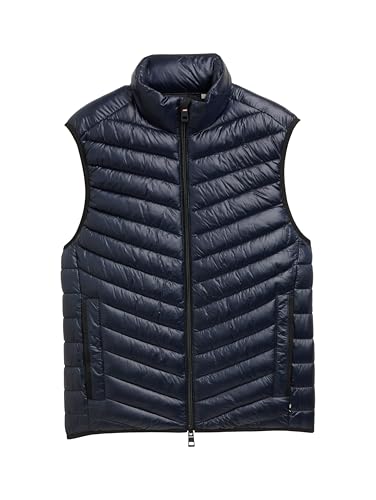 TOM TAILOR Herren 1046220 Weste, 10668-Sky Captain Blue, L von TOM TAILOR