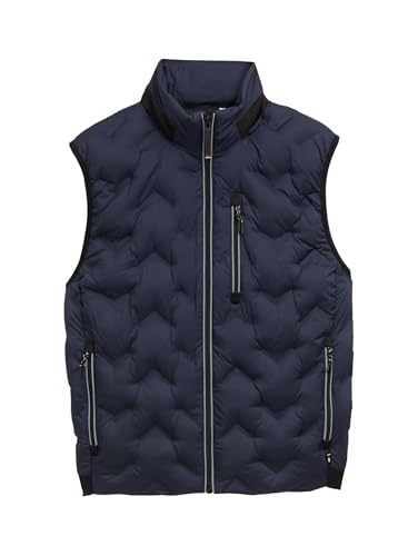 TOM TAILOR Herren 1046224 Weste, 10668-Sky Captain Blue, XXL von TOM TAILOR