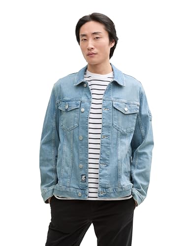TOM TAILOR Herren 1046310 Jeansjacke, 10118-Used Light Stone Blue Denim, M TOM TAILOR Herren 1046310 Jeansjacke, 10118-Used Light Stone Blue Denim, M von TOM TAILOR