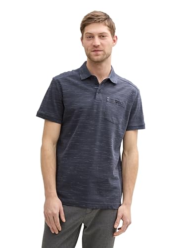 TOM TAILOR Herren 1046736 Poloshirt, 10306-Blueish Grey, S von TOM TAILOR