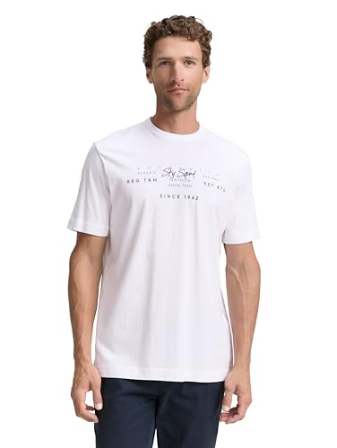 TOM TAILOR Herren 1047812 T-Shirt, 20000-White, XS TOM TAILOR Herren 1047812 T-Shirt, 20000-White, XS von TOM TAILOR