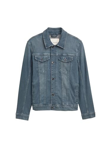 TOM TAILOR Herren 1047958 Jeansjacke, 10162-Mid Stone Blue Grey Denim, XL TOM TAILOR Herren 1047958 Jeansjacke, 10162-Mid Stone Blue Grey Denim, XL von TOM TAILOR