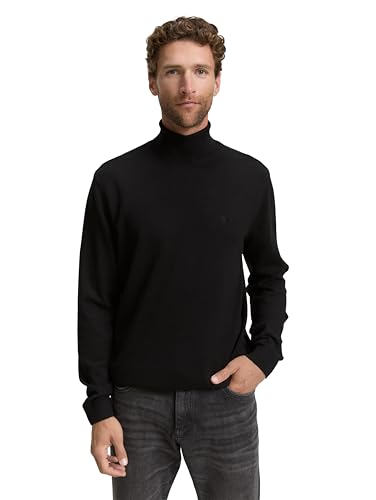 TOM TAILOR Herren 1048013 Pullover, 29999-Black, L von TOM TAILOR