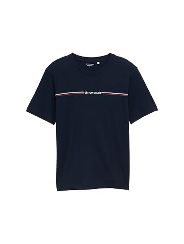 TOM TAILOR Herren 1048093 T-Shirt, 10668-Sky Captain Blue, XS TOM TAILOR Herren 1048093 T-Shirt, 10668-Sky Captain Blue, XS von TOM TAILOR