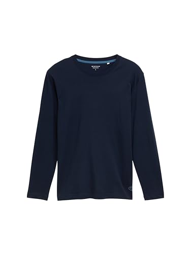 TOM TAILOR Herren 1048113 Longsleeve T-Shirt, 10668-Sky Captain Blue, XL von TOM TAILOR