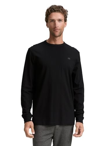 TOM TAILOR Herren 1048902 Longsleeve T-Shirt, 29999-Black, S von TOM TAILOR