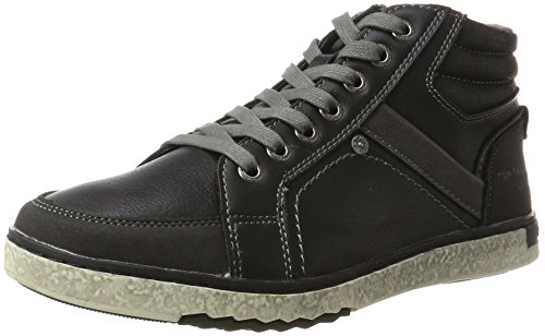 Tom Tailor Herren 3781404 Hohe Sneaker, Schwarz (Black), 44 EU von TOM TAILOR