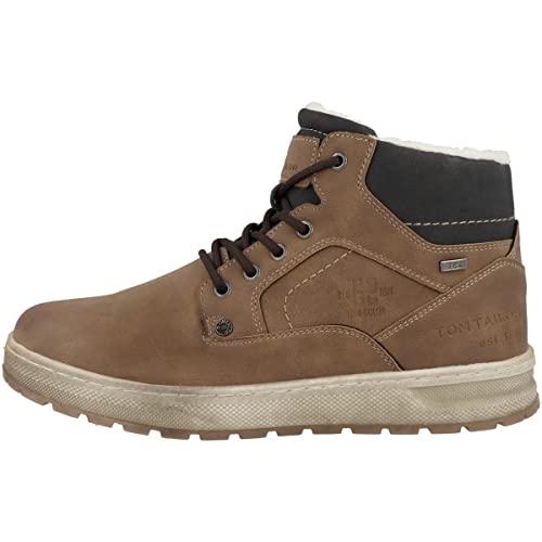 Tom Tailor Herren 4281602 Halblange Stiefel, Cognac, 44 EU von TOM TAILOR