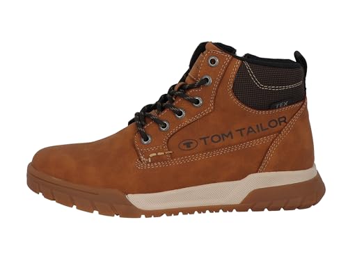 Tom Tailor Herren 4283701 Halblange Stiefel, Cognac, 42 EU von TOM TAILOR