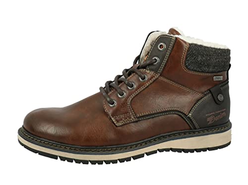 Tom Tailor Herren 4285302 Halblange Stiefel, Cognac, 42 EU von TOM TAILOR