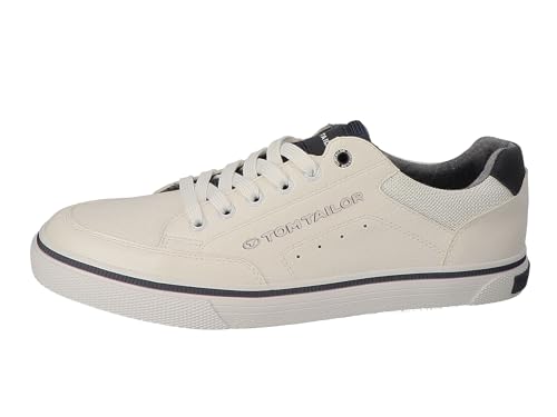 TOM TAILOR Herren 5381001 Sneaker, Weiß, 44 EU von TOM TAILOR