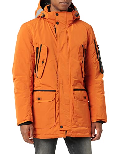 TOM TAILOR Herren Artic Parka 1032498, 19772 - Gold Flame Orange, M von TOM TAILOR