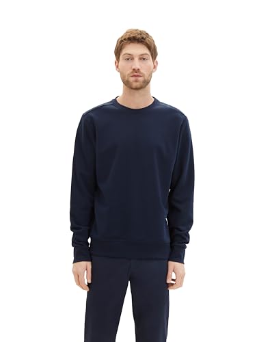 TOM TAILOR Herren Basic Crewneck Sweatshirt, 10668 - Sky Captain Blue, XXL TOM TAILOR Herren Basic Crewneck Sweatshirt, 10668 - Sky Captain Blue, XXL von TOM TAILOR