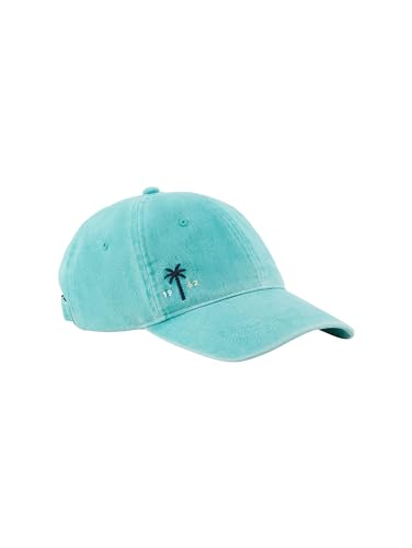 TOM TAILOR Herren Basic Kappe mit Stickerei, meadow teal, ONESIZE von TOM TAILOR