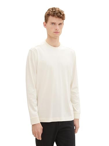 TOM TAILOR Herren Basic Longsleeve, vintage beige, XXL TOM TAILOR Herren Basic Longsleeve, vintage beige, XXL von TOM TAILOR
