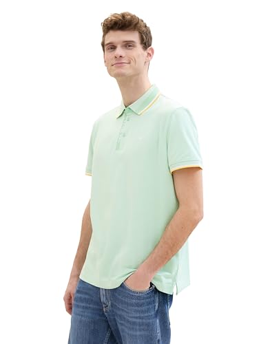 TOM TAILOR Herren Basic Piqué Poloshirt, 35090 - Mint White Two Tone, XL TOM TAILOR Herren Basic Piqué Poloshirt, 35090 - Mint White Two Tone, XL von TOM TAILOR