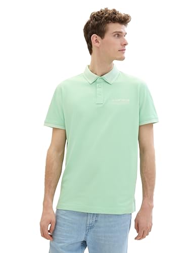 TOM TAILOR Herren Basic Piqué Poloshirt mit Logo-Print , paradise mint, XXL TOM TAILOR Herren Basic Piqué Poloshirt mit Logo-Print , paradise mint, XXL von TOM TAILOR