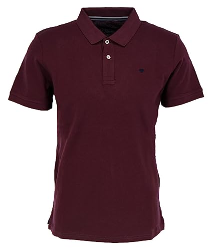 TOM TAILOR Herren Basic Poloshirt 1016502, 11333 - Dusty Wildberry Red, S von TOM TAILOR