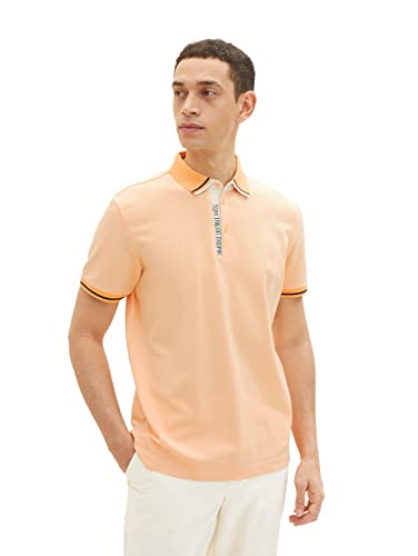 TOM TAILOR Herren Basic Poloshirt 1035621, 31503 - orange vintage beige twotone, XXL von TOM TAILOR