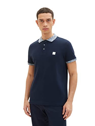 TOM TAILOR Herren Basic Poloshirt 1035628, 10668 - sky captain blue, M von TOM TAILOR