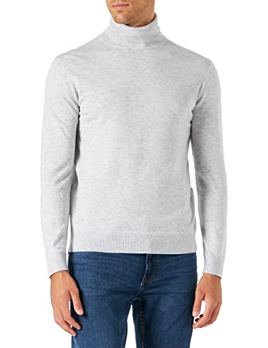 TOM TAILOR Herren Basic Rollkragenpullover 1032279, 30193 - Ordinary Grey Melange, XXL von TOM TAILOR