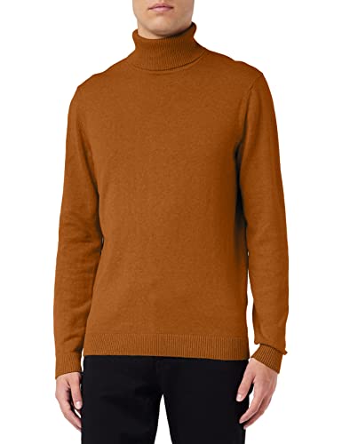 TOM TAILOR Herren Basic Rollkragenpullover 1032304, 21652 - Equestrian Brown, 3XL von TOM TAILOR