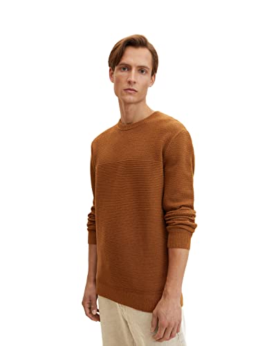 TOM TAILOR Herren Basic Strickpullover aus Bio-Baumwolle von TOM TAILOR
